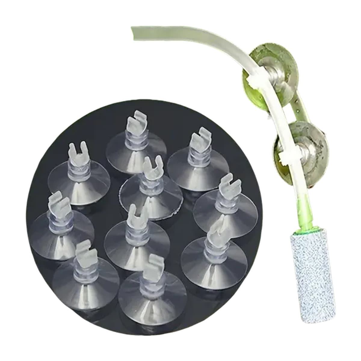 Ten aquarium airline suction cup clips