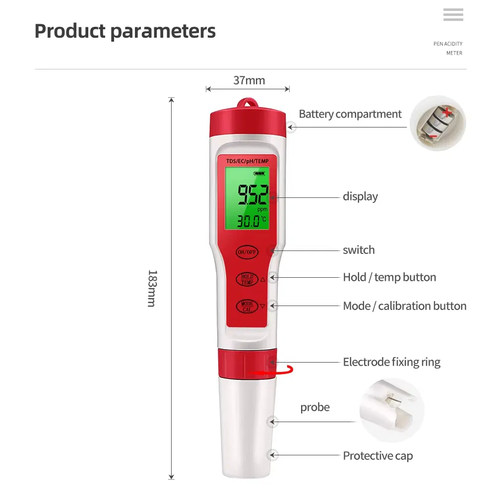 4-in-1 pH / EC Meter
